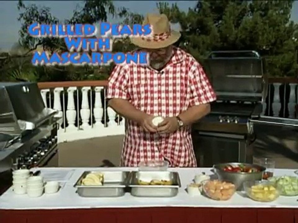 How To Barbecue Pears With Mascarpone