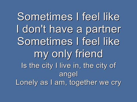 Red Hot Chili Peppers - Under The Bridge (Lyrics)