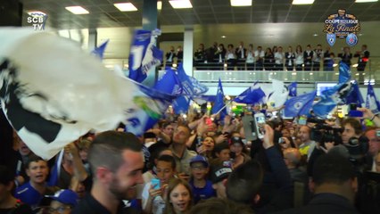 Les joueurs accueillis par 500 supporters