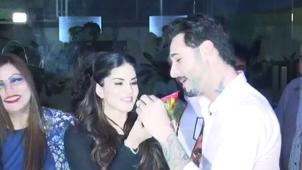 Sunny Leone Daniel Weber Celebrate Wedding Anniversary 2015