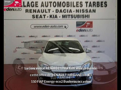 Annonce RENAULT MEGANE III dCi 110 FAP Energy eco2 Business