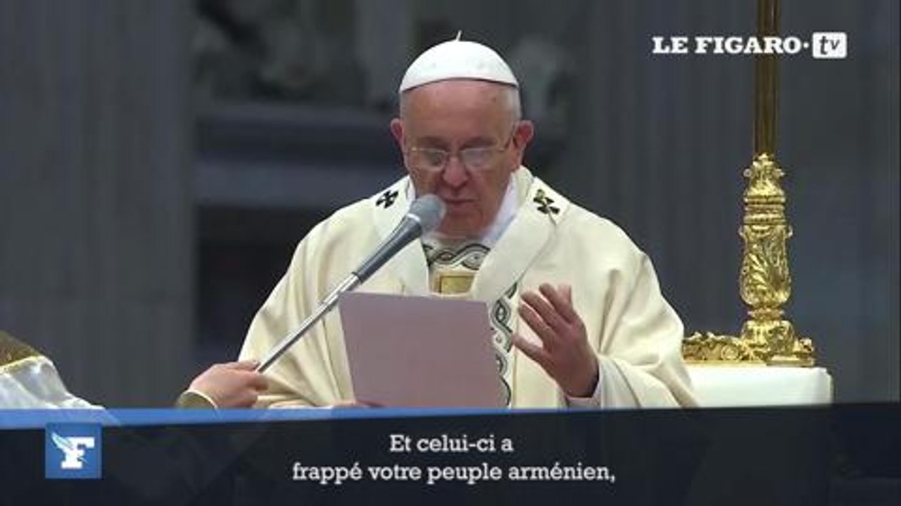 Le pape François évoque le "génocide" arménien