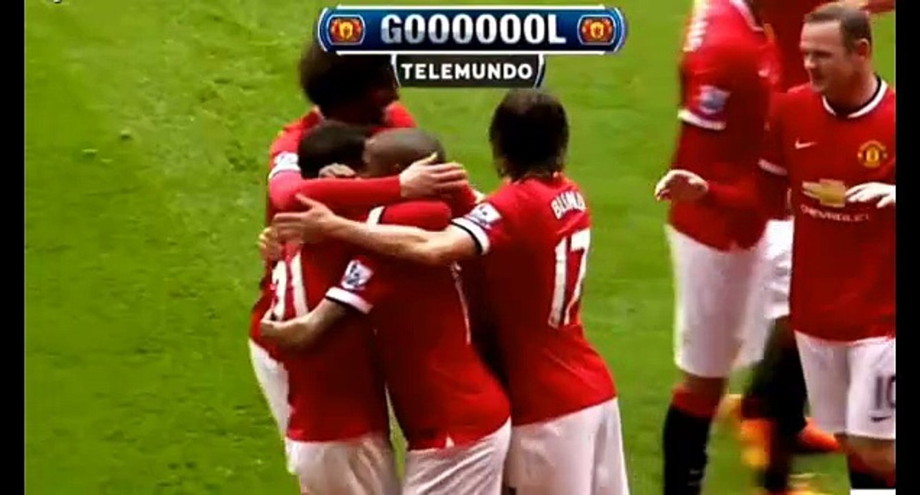 Ashley Young goal - Manchester United 1-1 Manchester City | 12.04.2015