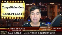 Milwaukee Bucks vs. Brooklyn Nets Free Pick Prediction NBA Pro Basketball Odds Preview 4-12-2015