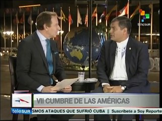 Critica Rafael Correa que EE.UU. pretenda dominar el mundo
