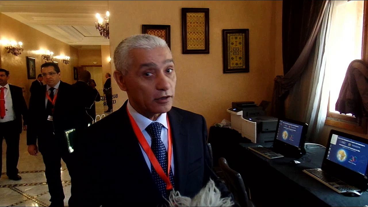 السيد راشيد الطالبي العلمي  رئيس الاتحاد البرلماني الافريقي في اللقاء البرلماني الإفريقي المنظم من قبل المنظمة العالمية للتجارة