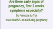Early Signs Of Pregnancy First 2 Weeks