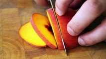 Food Wishes Recipes - How to Slice a Ripe Peach - Random Kitchen Scenes