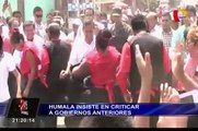 Humala vuelve a atacar a la oposición y critica a exministro aprista Luis Carranza