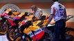 Marc Marquez and Dani Pedrosa alongside Repsol Honda title-winning machines [English/Español]