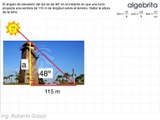 372 Funciones trigonométricas Encontrar la altura de una torre en base a su sombra y un ángulo