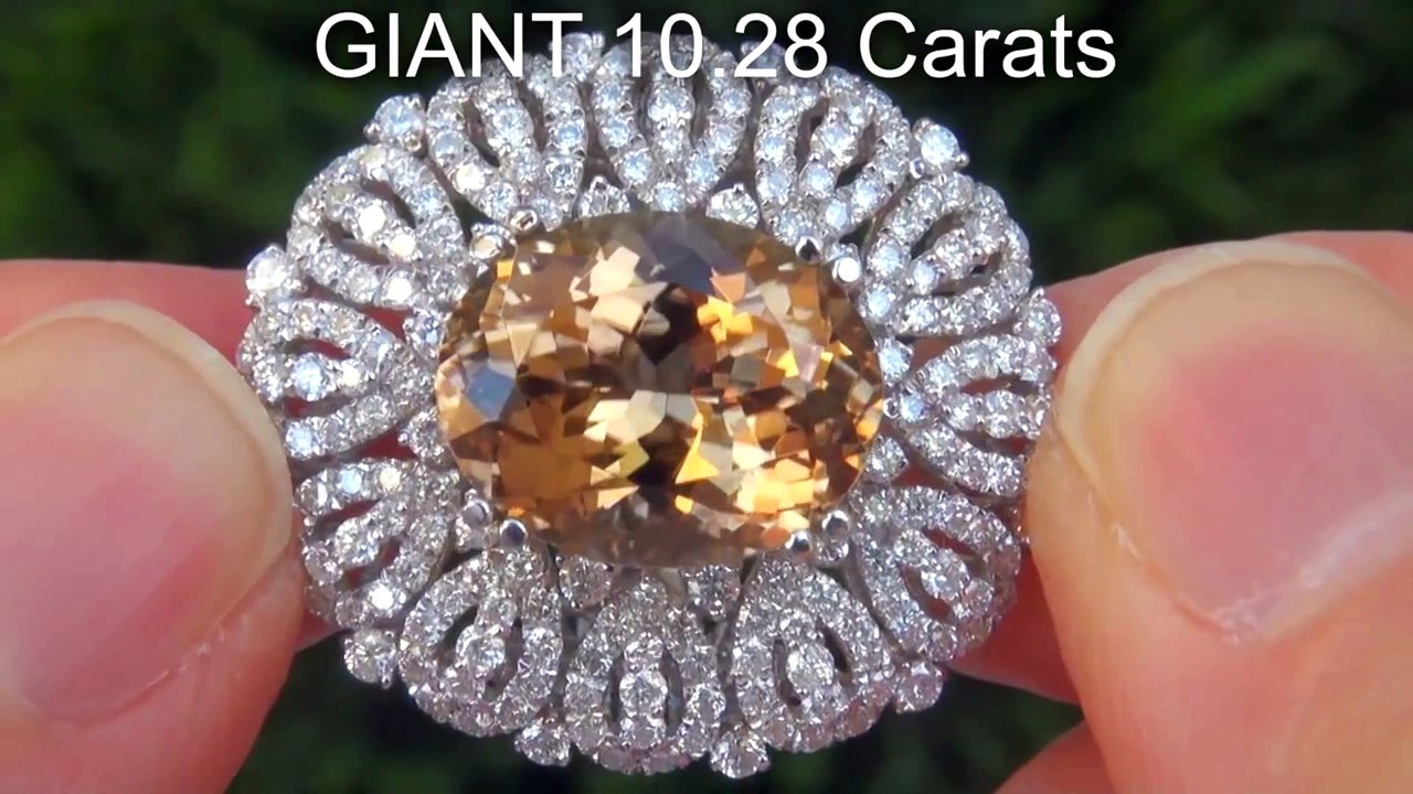14ct Orange Tourmaline Ring