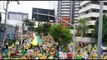 Manifestantes iniciam caminhada em Fortaleza