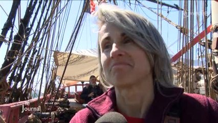 La Rochelle : L'Hermione met le cap sur les Etats-Unis