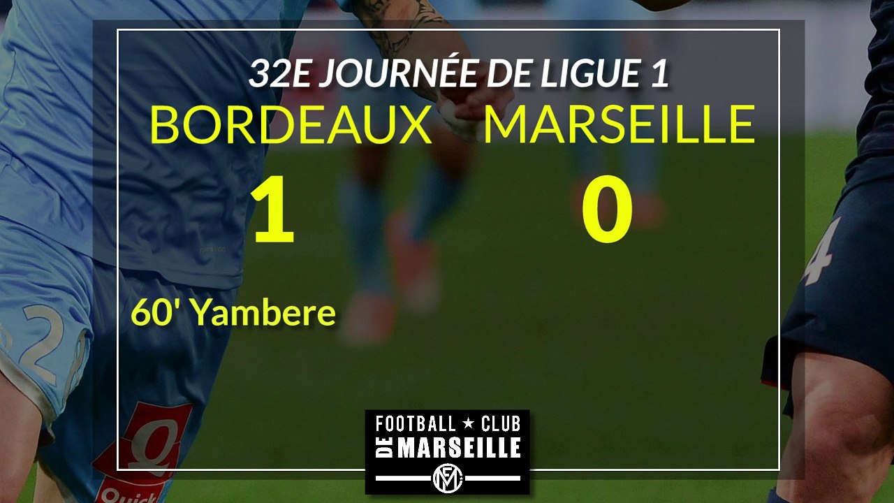 FCGB-OM (1-0):Les stats du match