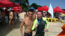 Prova de natação, 3000 m, Mar aberto, XIX Natação da Praia do Lázaro, Ubatuba, SP, Brasil, Fernando Cembranelli, Marcelo Ambrogi, Amigos, (2)