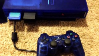 Sony Playstation 2 PS2 Consoles Collection; RARE Ocean Blue SCPH-37000 & Black SCPH-30001