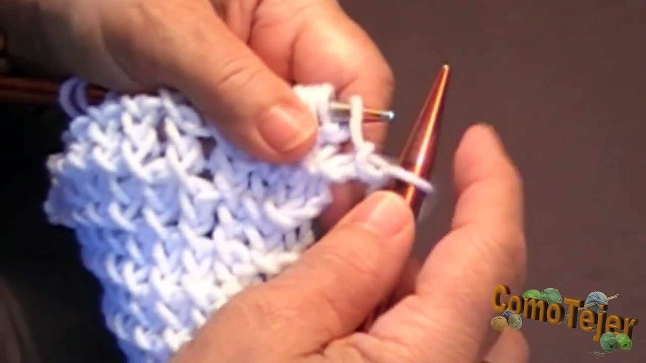 Como Tejer Punto Fantasía 2 Agujas (2)