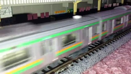 鉄道模型 E231系 走行シーン