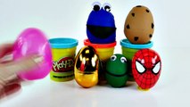 GOLDEN SURPRISE EGG ~ Spiderman Super Mario Spongebob Squarepants Play Doh Kinder Surprise Toy Eggs