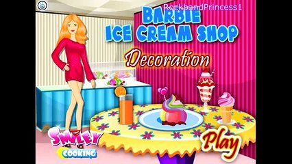 Barbie Ice Cream Shop   Fun Baby and Kids Cartoon Games