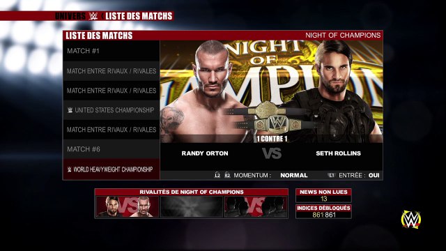 WWE 2K15 extreme rules randy orton vs seth rolins