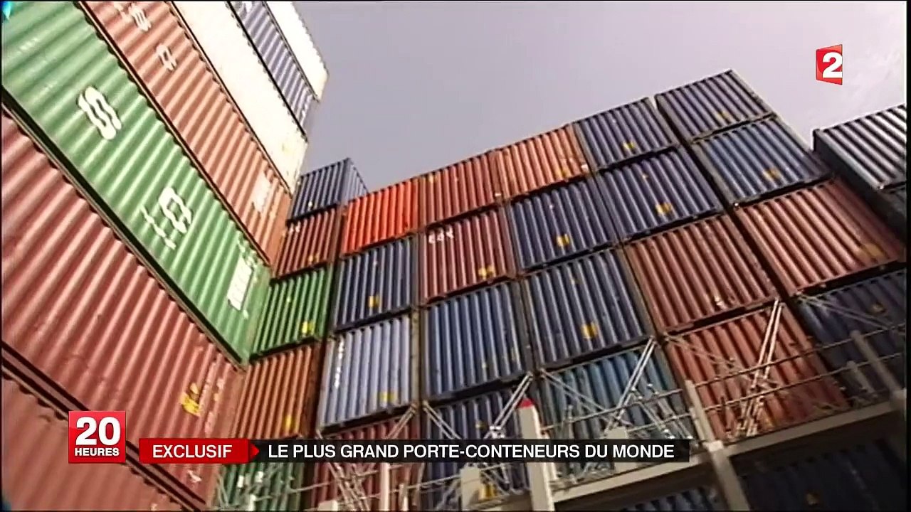 " LE JULES VERNE "  PORTE-CONTENEURS LE PLUS GRAND DU MONDE .HD1080p