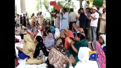 Geo News Headlines 14 April 2015_ Strike of Paramedical Staff at Gangaram Hospit