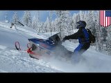Dos hombres mueren luego de intentar atravesar un lago congelado con sus motos de nieve