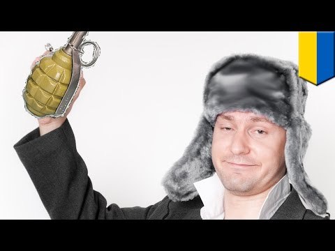 Video de seguridad muestra a hombre en Ucrania que se inmolo con una granada de mano