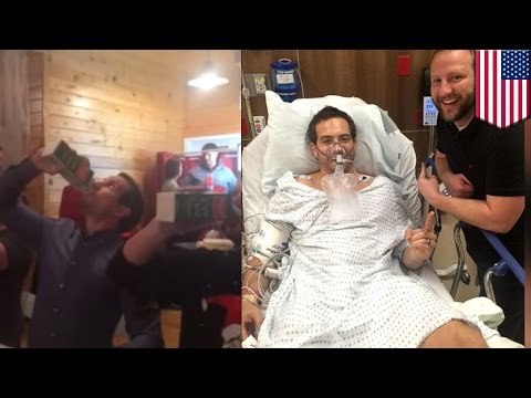 Hombre hospitalizado por 3 días luego de beber un litro de ponche de huevo en 12 segundos