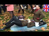 Erótica protesta frente al parlamento en el Reino Unido contra censura en películas para adultos