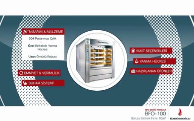 Borulu Ekmek Fırını BFO - 100 Özellikleri