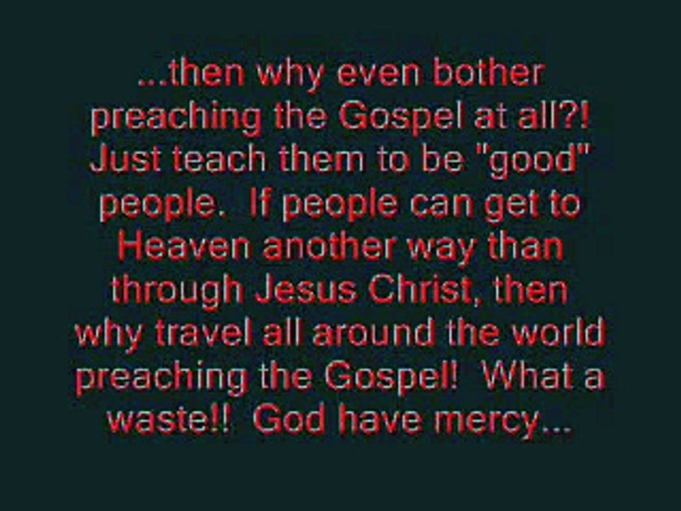 Billy Graham Denies Jesus Is The ONLY WAY To The Father