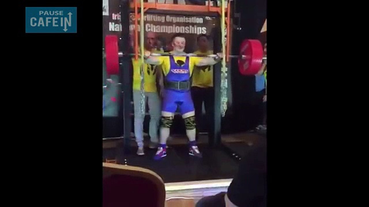 la terrible blessure d'un haltérophile