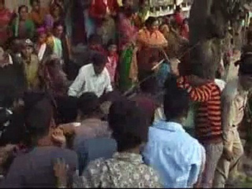 Leopard being burned alive in Uttarkhand, India...