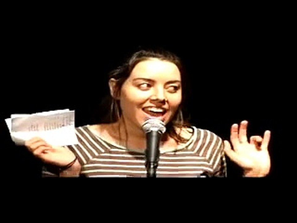 Aubrey Plaza does a great Sarah Silverman impression
