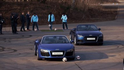 Chelsea: Willian quiso probar su puntería y terminó rompiendo un Audi (VIDEO)