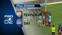 PROD2, J27 -Perpignan-Dax: 37-8 - J27 – saison 2014-2015