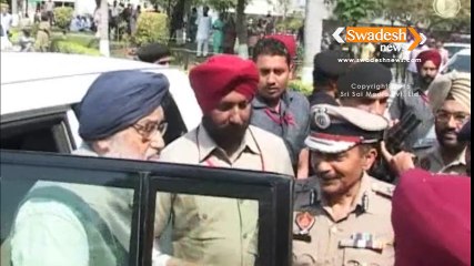 CM Badal meets Shiv Sena Leader in Hospital
