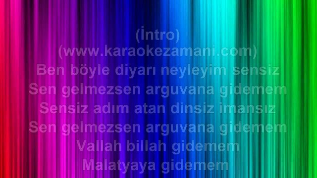 Ceylan ‐ Arguvana Gidemem - 2009 TÜRKÇE KARAOKE