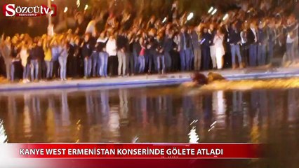 Kanye West Ermenistanda göle atladı!