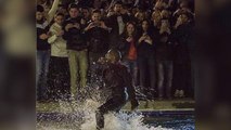 Kanye West jumps into lake during impromptu concert in Armenia