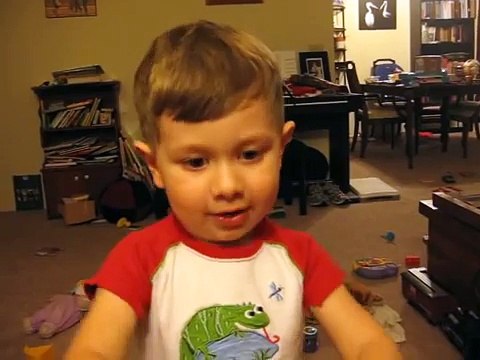 3-year-old recites poem, Litany by Billy Collins