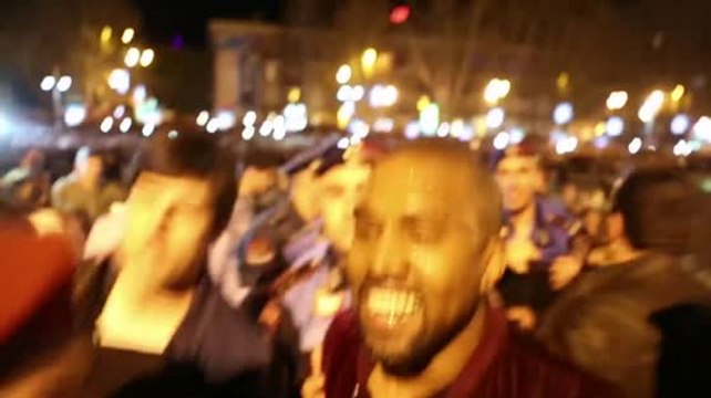 Kanye West Steals The Limelight From Kim Kardashian In Armenian Lake Stunt