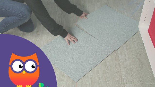 Comment poser des dalles de moquette (Ooreka.fr)