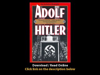Download Adolf Hitler The Definitive Biography By John Toland PDF
