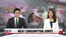 Koreans' meat consumption spikes over last 30 years