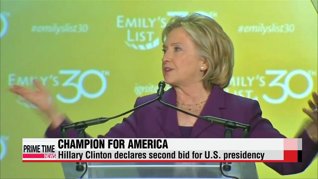 Hillary Clinton casts second bid for U.S. presidency
