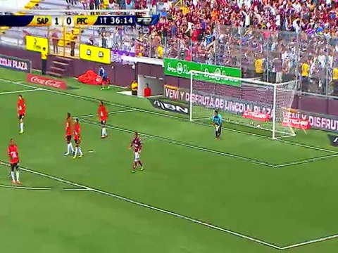 Gol: Saprissa 2 - Puntarenas F.C. 0